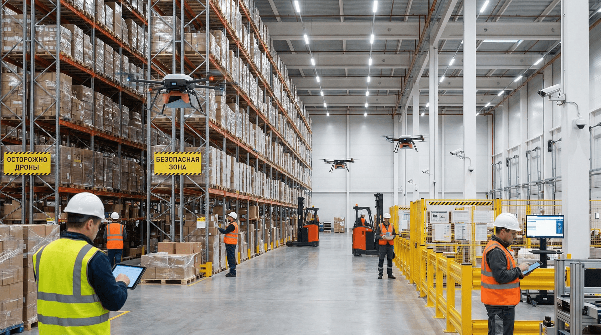 Inventory, drones, and warehouse safety