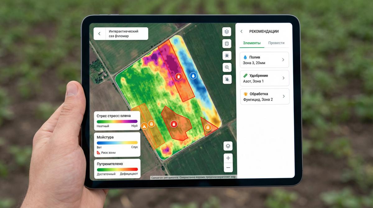 Interactive crop map
